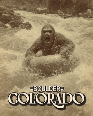 Bigfoot Tubing - Boulder Colorado Souvenir Art Print.jpg