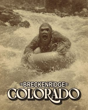 Bigfoot Tubing - Breckenridge, Colorado Souvenir Art Print
