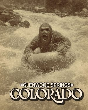 Bigfoot Tubing -  Glenwood Springs Souvenir Art Print