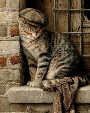 Bobby from Boston Taking a Quick Nap - Cats with Personalities