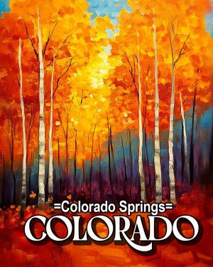 Bright Fall Day - Colorado Springs Souvenir Art Print