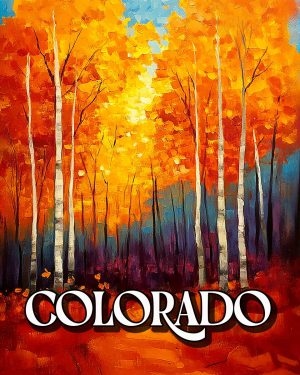 Bright Fall Day - Colorado Souvenir Art Print