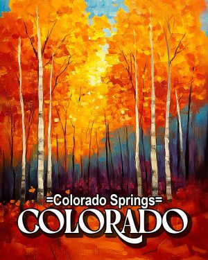 Bright Fall Day - Colorado Springs Souvenir Art Print