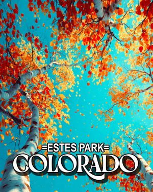 Brilliant Aspens -  Estes Park Souvenir Art Print