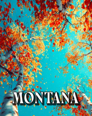 Brilliant Aspens -  Montana Souvenir Art Print