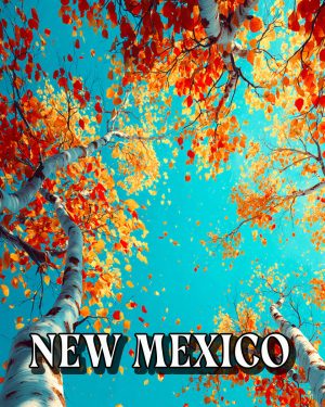 Brilliant Aspens -  New Mexico Souvenir Art Print