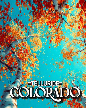 Brilliant Aspens -  Telluride Souvenir Art Print