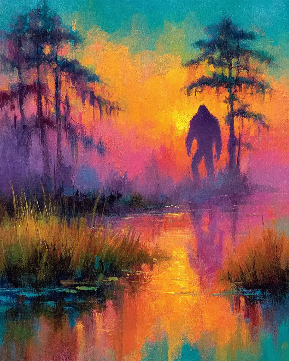 Call of the Wild -  Funny Bigfoot Artwork