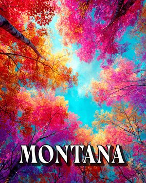 Brilliant Fall View -  Montana Souvenir Art Print
