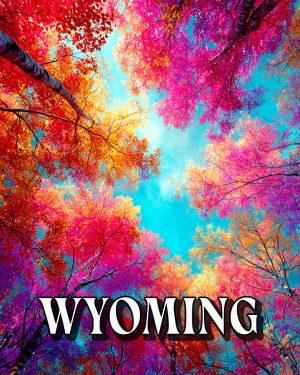 Brilliant Fall View -  Wyoming Souvenir Art Print