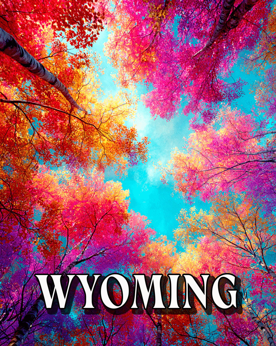 Brilliant Fall View - Wyoming Souvenir Art Print