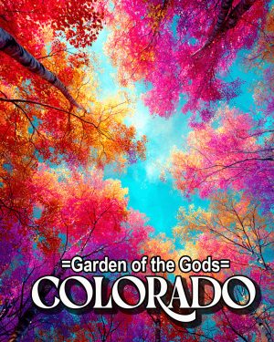 Brilliant Fall View - Garden of the Gods Souvenir Art Print