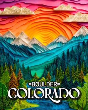 Brilliant Mountain Day - Boulder Colorado Souvenir Art Print.jpg