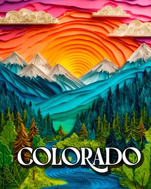 Brilliant Mountain Day - Colorado Souvenir Art Print