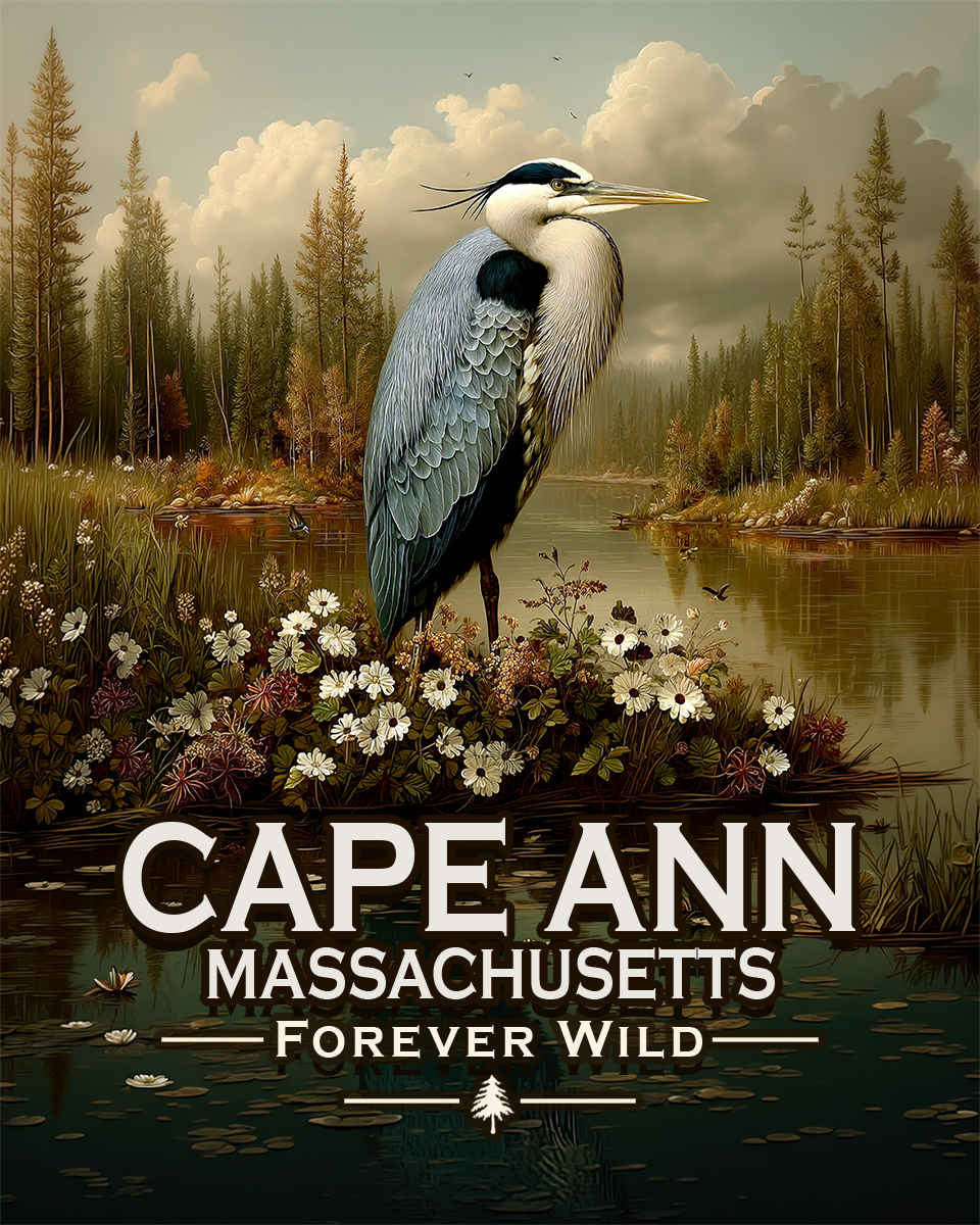 Cape Ann Massachusetts - Forever Wild - Great Blue Heron