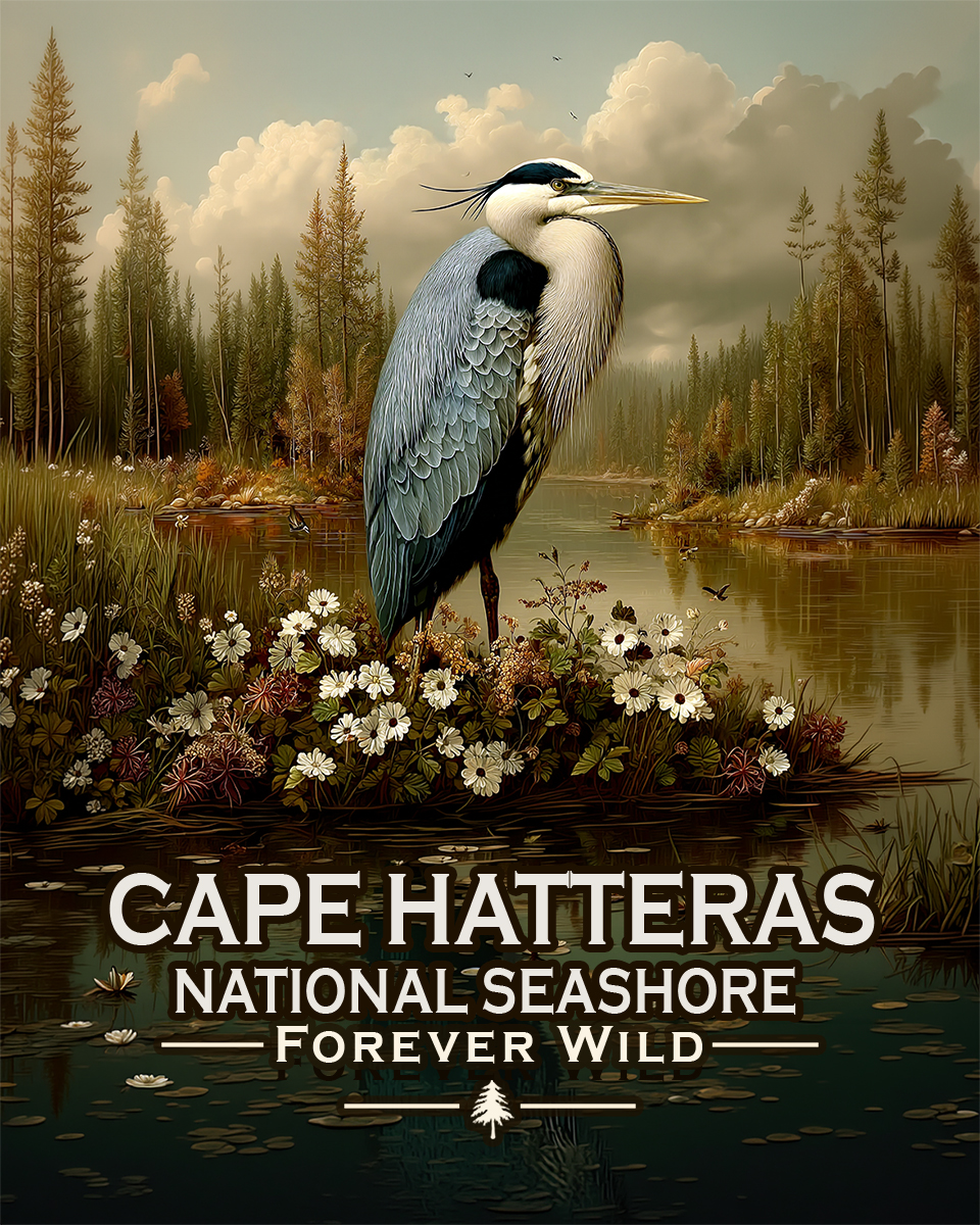 Cape Hatteras National Seashore - Forever Wild - Great Blue Heron