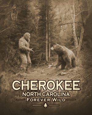 Cherokee, North Carolina  - Forever Wild - Bigfoot Discussing Things with a Bear