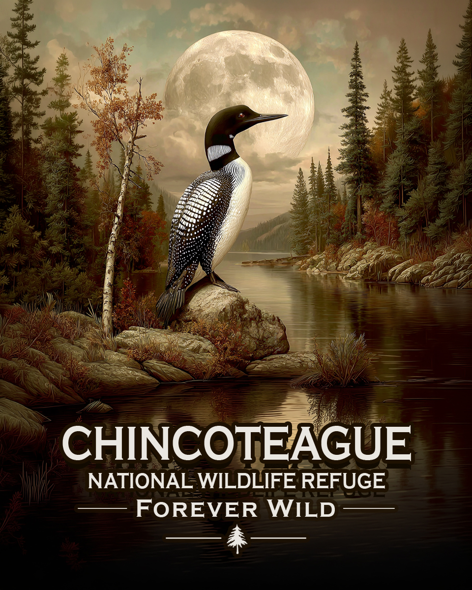 Chincoteague National Wildlife Refuge Virginia - Forever Wild - Loon