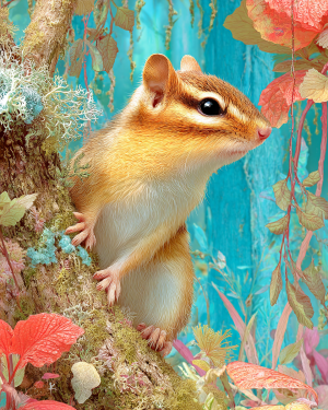 The Chipmunk Can See You Art Print