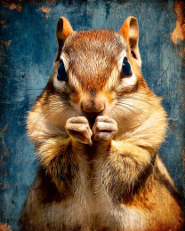 Chipmunk Close-Up Art Print