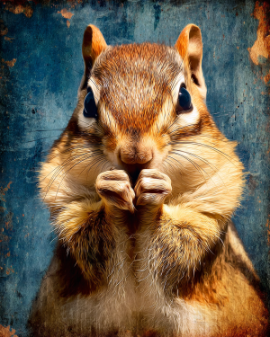 Chipmunk Close-Up Art Print
