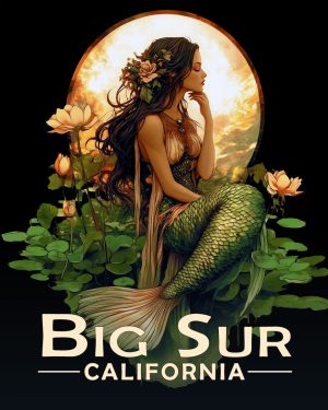 Big Sur California Souvenir Art Print - Midnight Mermaid