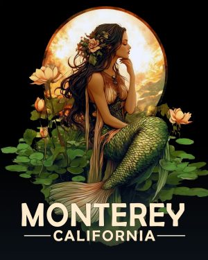 Monterey California Souvenir Art Print - Midnight Mermaid