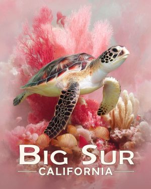 Santa Monica California Souvenir Art Print - Oblivious Reader on the Beach