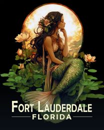 Fort Lauderdale Florida Souvenir Art Print - Midnight Mermaid