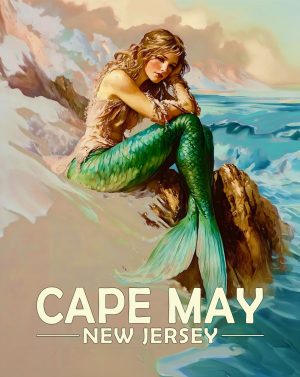 Cape May, New Jersey  Souvenir Art Print - Solemn Mermaid