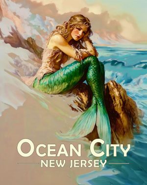 Ocean City, New Jersey  Souvenir Art Print - Solemn Mermaid
