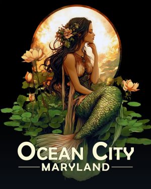 Ocean City, Maryland  Souvenir Art Print - Midnight Mermaid