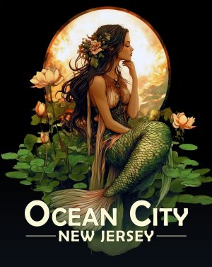 Ocean City, New Jersey  Souvenir Art Print - Midnight Mermaid