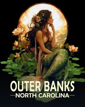 Outer Banks, North Carolina  Souvenir Art Print - Midnight Mermaid