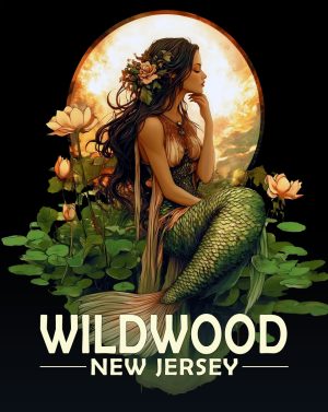 Wildwood, New Jersey  Souvenir Art Print - Midnight Mermaid