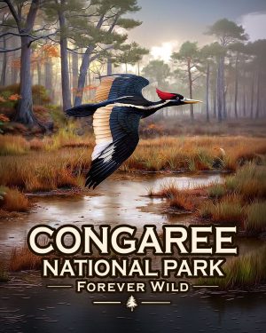Congaree National Park, South Carolina  - Forever Wild Ivory Billed Woodpecker
