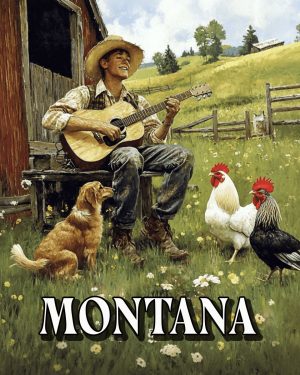 Country Serenade -  Montana Souvenir Art Print