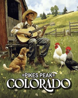 Country Serenade -  Pikes Peak Souvenir Art Print