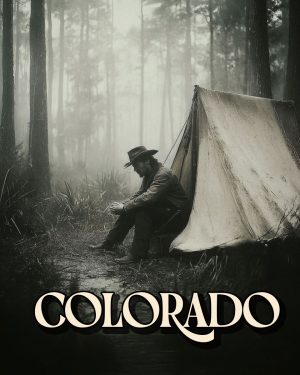 Cowboy Camping - Colorado Souvenir Art Print
