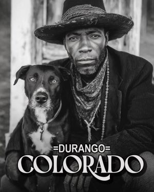 Cowboy and His Dog -  Durango Souvenir Art Print