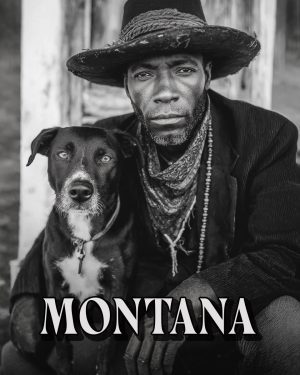Cowboy and His Dog -  Montana Souvenir Art Print
