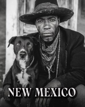 Cowboy and His Dog -  New Mexico Souvenir Art Print