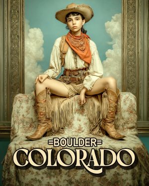 Cowgirl Katiel - Boulder Colorado Souvenir Art Print.jpg