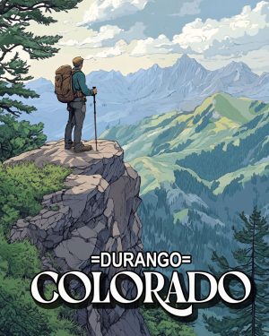 Day Hiker -  DurangoSouvenir Art Print