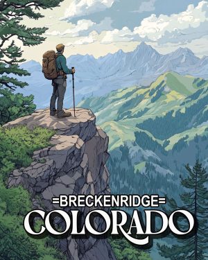 Day Hiker - Breckenridge, ColoradoSouvenir Art Print