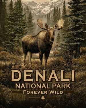 Denali National Park, Alaska - Forever Wild Moose