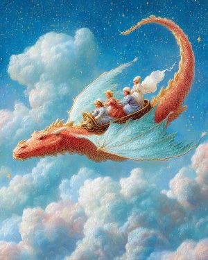 Dragon Ride - Faires Art Print