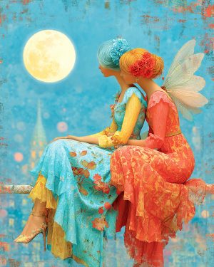 Enjoying a Fine Morning - Faires Art Print