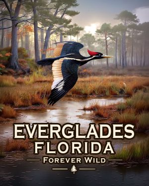 Everglades, Florida  - Forever Wild Ivory Billed Woodpecker