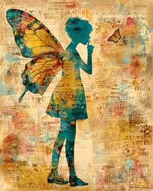 Fairy Butterfly Secret - Faires Art Print